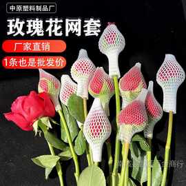 玫瑰花网套批发包邮月季花卉保护网套化妆刷红啤酒包装塑料尼龙套