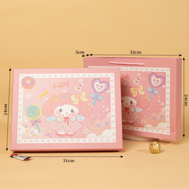 핑크 + 핸드백, 빈 상자 + 핸드백 + 48 더블 하트 흡수, 48 그리드