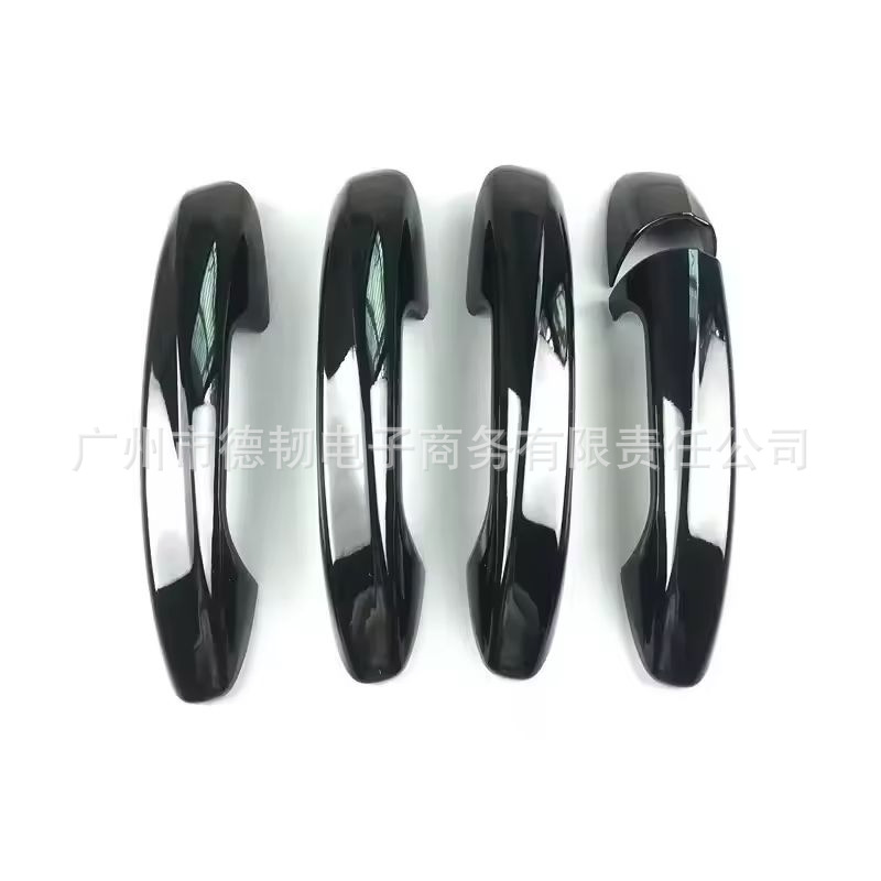 Suitable for Mercedes Benz CLA GLC A C E Class, glossy black door handle with carbon fiber finish