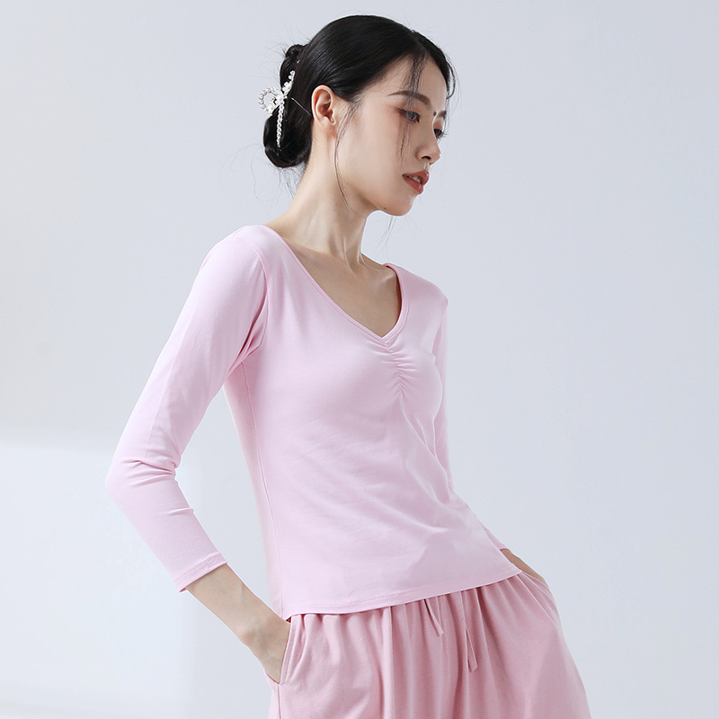 大人の形の服のダンスの練習服の女性の上着の芸考の訓練服の形のヨガ服の日常の長袖のダンス服|undefined