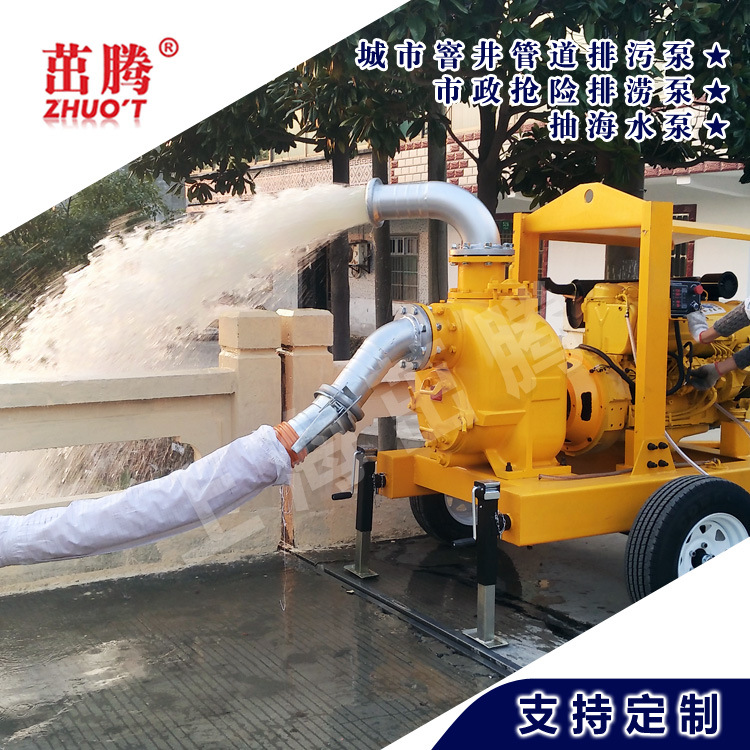 直销水利工程柴油机自吸泵 海洋工程排水泵 河道清污自吸泵批发
