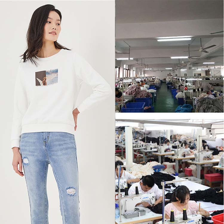 服装加工小批量印花针织纯棉T恤定制来图来样女装加工定制卫衣|ms