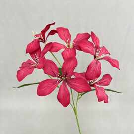 6头火焰兰仿真花百合线条花材花排花墙花艺家居装饰摆放道具假花
