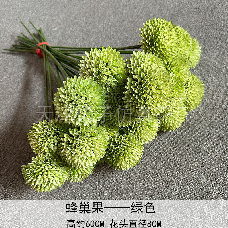 Flores de boda de alta calidad de flores de madera verde de bambú y lirio de pino masson de alta calidad