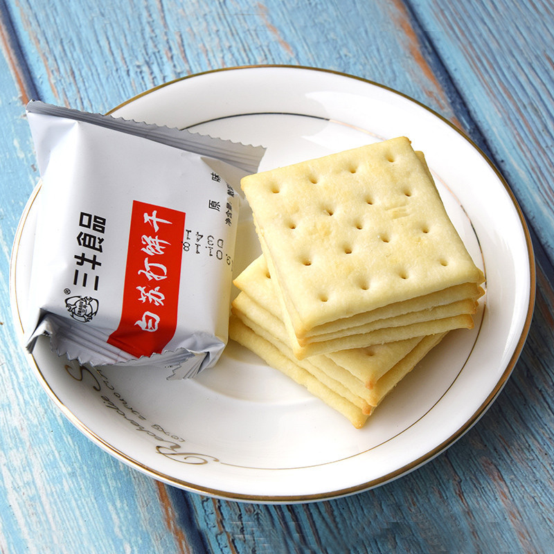 上海三牛白蘇打餅乾整箱批發無糖精食品糖尿老人早餐專用代餐零食
