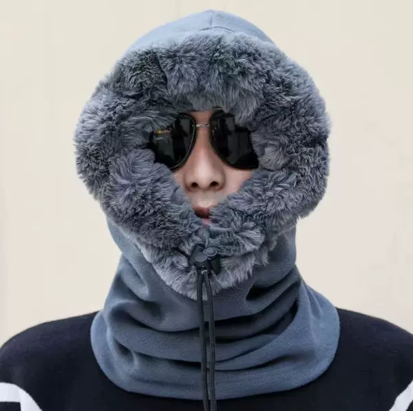 Straight cap plus velvet gray