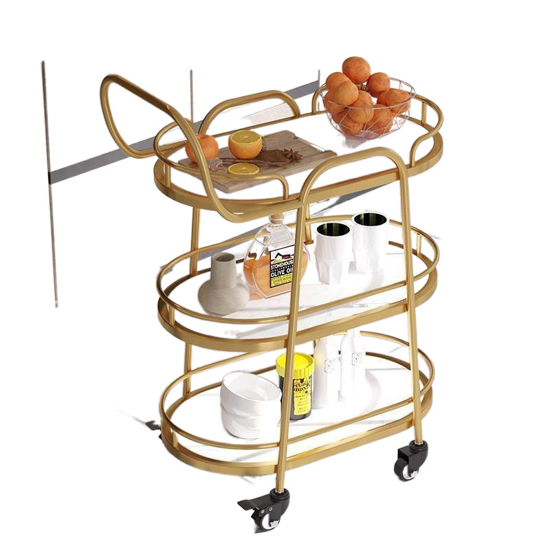 Nórdico red de lujo ligero ktv carro doméstico hotel de alto nivel carrito de comida restaurante carrito de platos carrito de bebidas móviles image 6