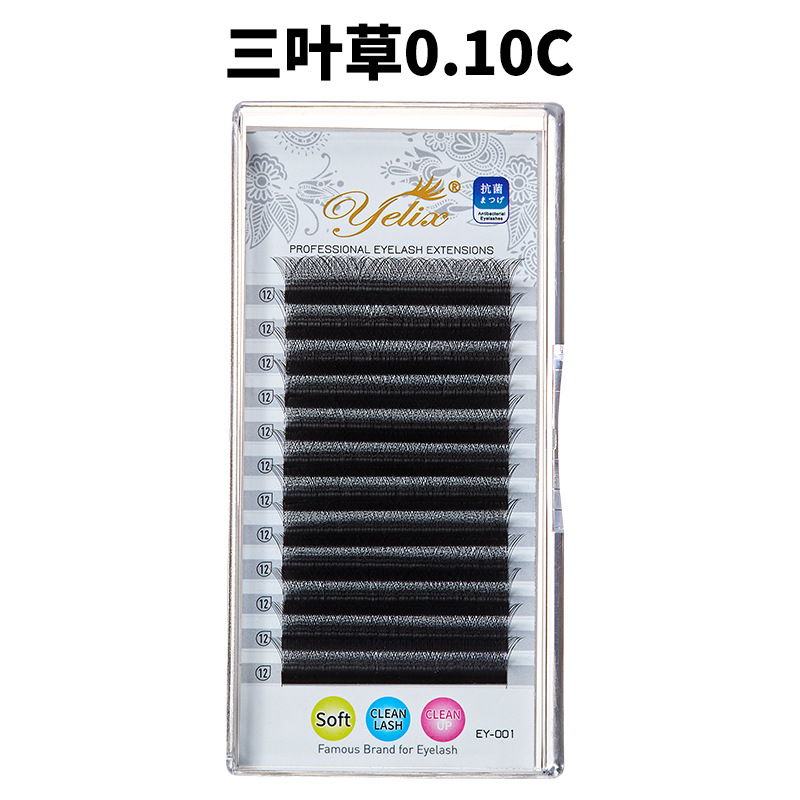 Fábrica de pestañas florecientes 3D cruzadas densas pestañas falsas de trébol injerto cerrado pestañas estética especial al por mayor