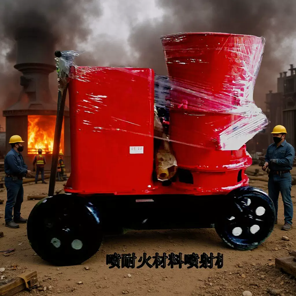 厂家供应注浆机混凝土水泥钢耐火材料喷射机HPZU-5喷涂机机械