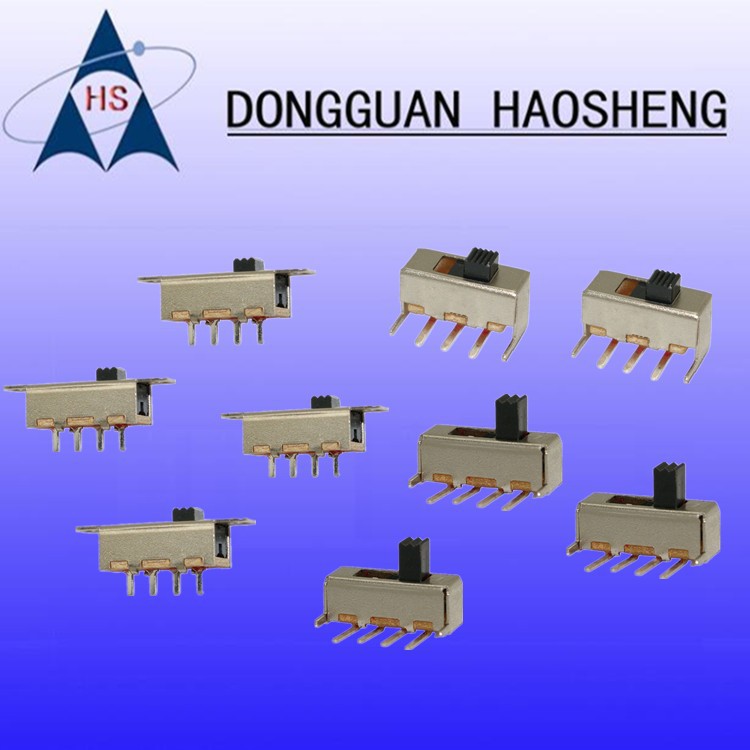 【极速发货】SS12E05/SK14D01拨动开关/四脚三档滑动开关玩具电源