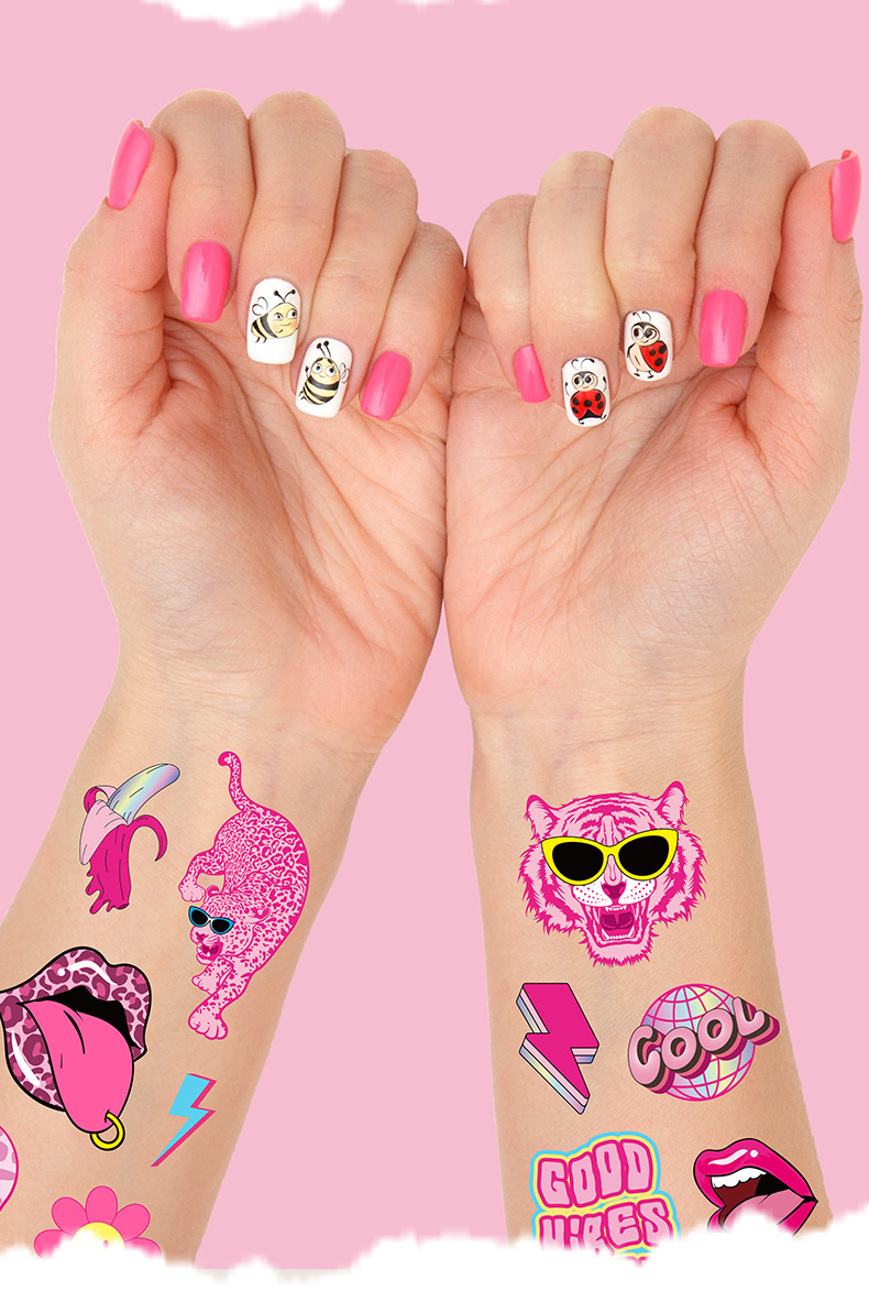 E071-080-粉红预科生纹身贴效果展示详情页_02.pn