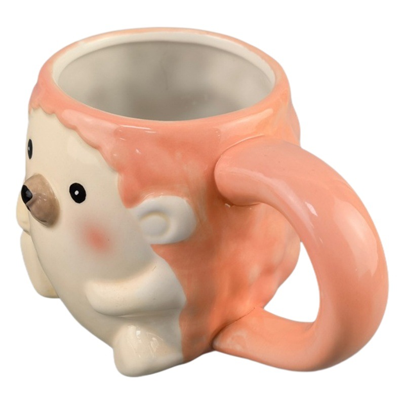 Taza Mark de cerámica Kapibala Taza de agua de capibara Taza de desayuno de erizo de leche doméstica Taza de café de diseño de nicho