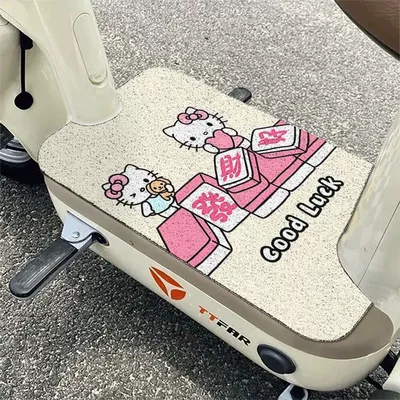 Floor Mats, Easy to Maintain, Wholesale, Avtomobil döşəmə paspasları - zx-cartoon-electric-foot-mat-11-3060-silk-circle-small-self-cutting