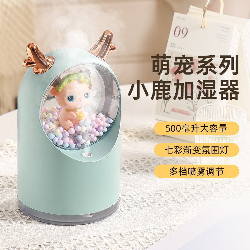 자동차 가습기 홈 무거운 안개 가습기 미니 데스크탑 usb 다채로운 빛 아로마 테라피 분무기