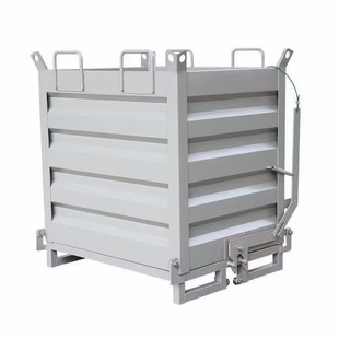 Customized Industrial Scrap Metal Containers, Mobile Scrap Boxes for Trade, Open-Top Dumpers, Stainless Steel Material