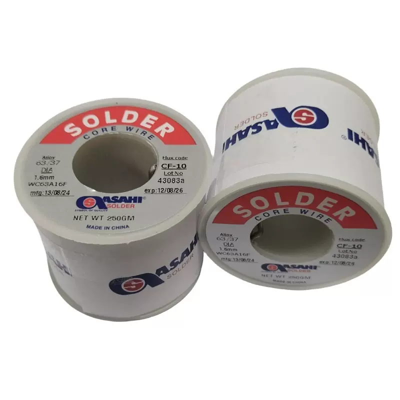 ASAHI朝日焊锡丝Sn63 1.6mm CF-10松香高纯度免清洗焊锡丝工厂