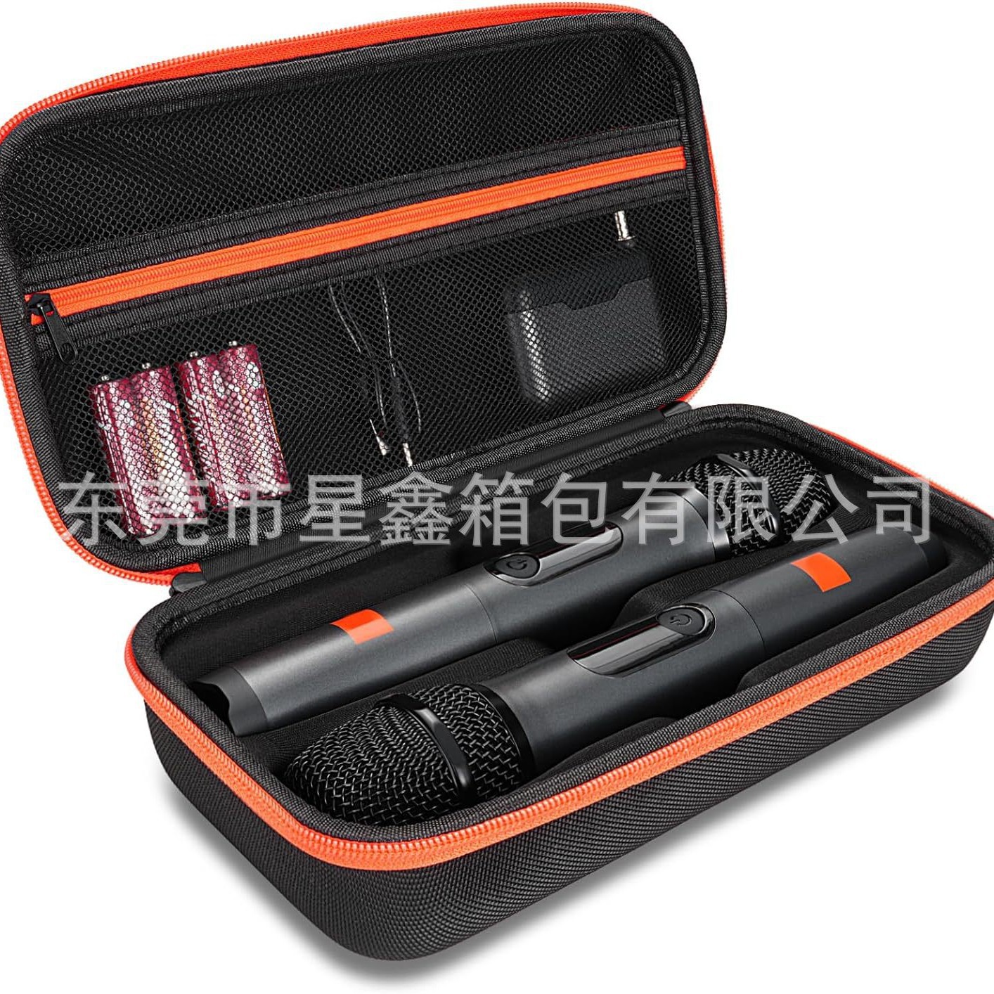 eva话筒收纳盒箱包防摔抗压亚马逊户外无线JBL麦克风便携收纳包