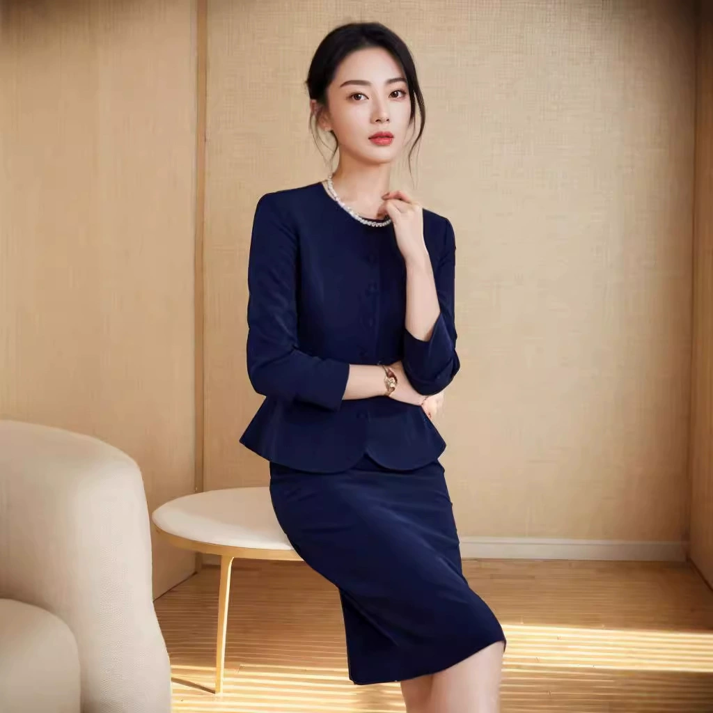 Профессиональный костюм для женщин на осень, новый элегантный стиль богини, ювелирный магазин, золотой магазин, рабочая одежда, стойка регистрации отеля, рабочая одежда