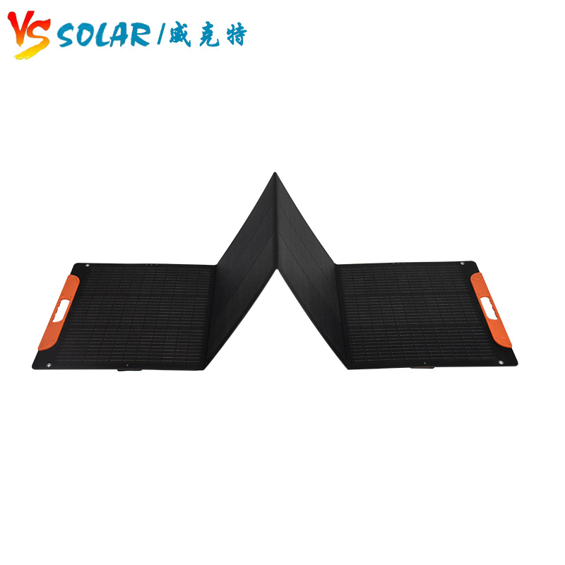 工厂120W单晶折叠太阳能板批发户外电源太阳能充电板光伏板折叠包
