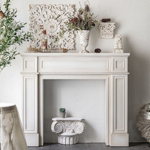 American Style Retro Mate Rack Simple Old Wood Color Decorative Cabinet Living Room Entrance French Home Indoor Homestay