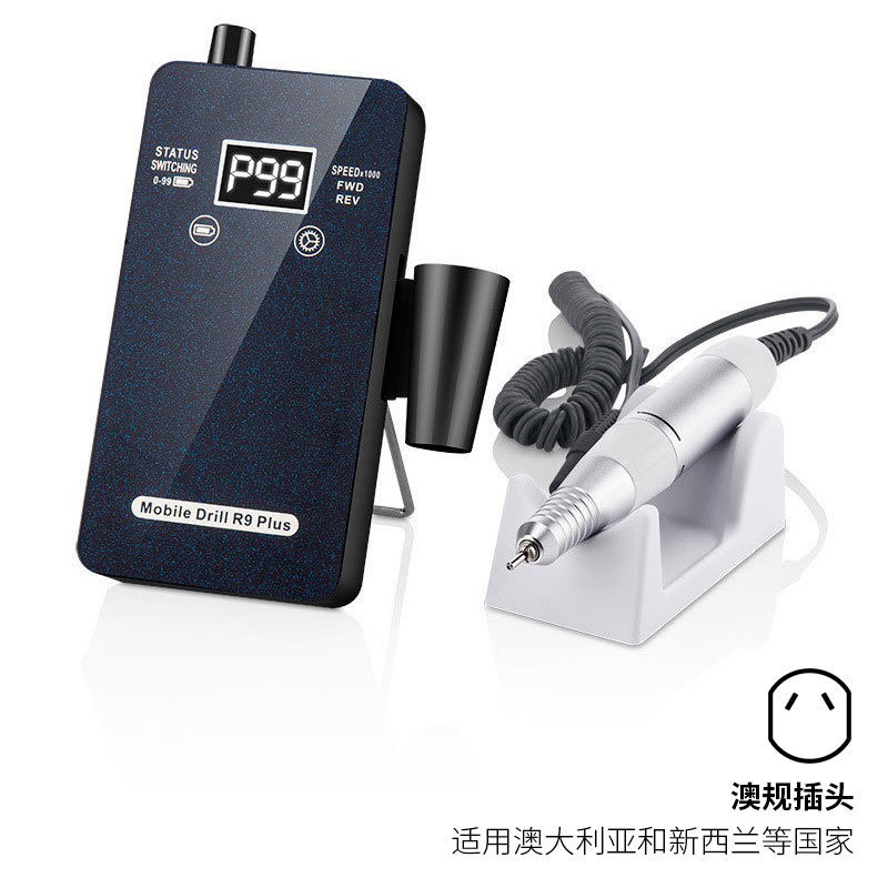 Amoladora de uñas transfronteriza Amoladora de uñas de almacenamiento eléctrico Amoladora de uñas de bajo ruido 30000rpm Despojadora de uñas profesional