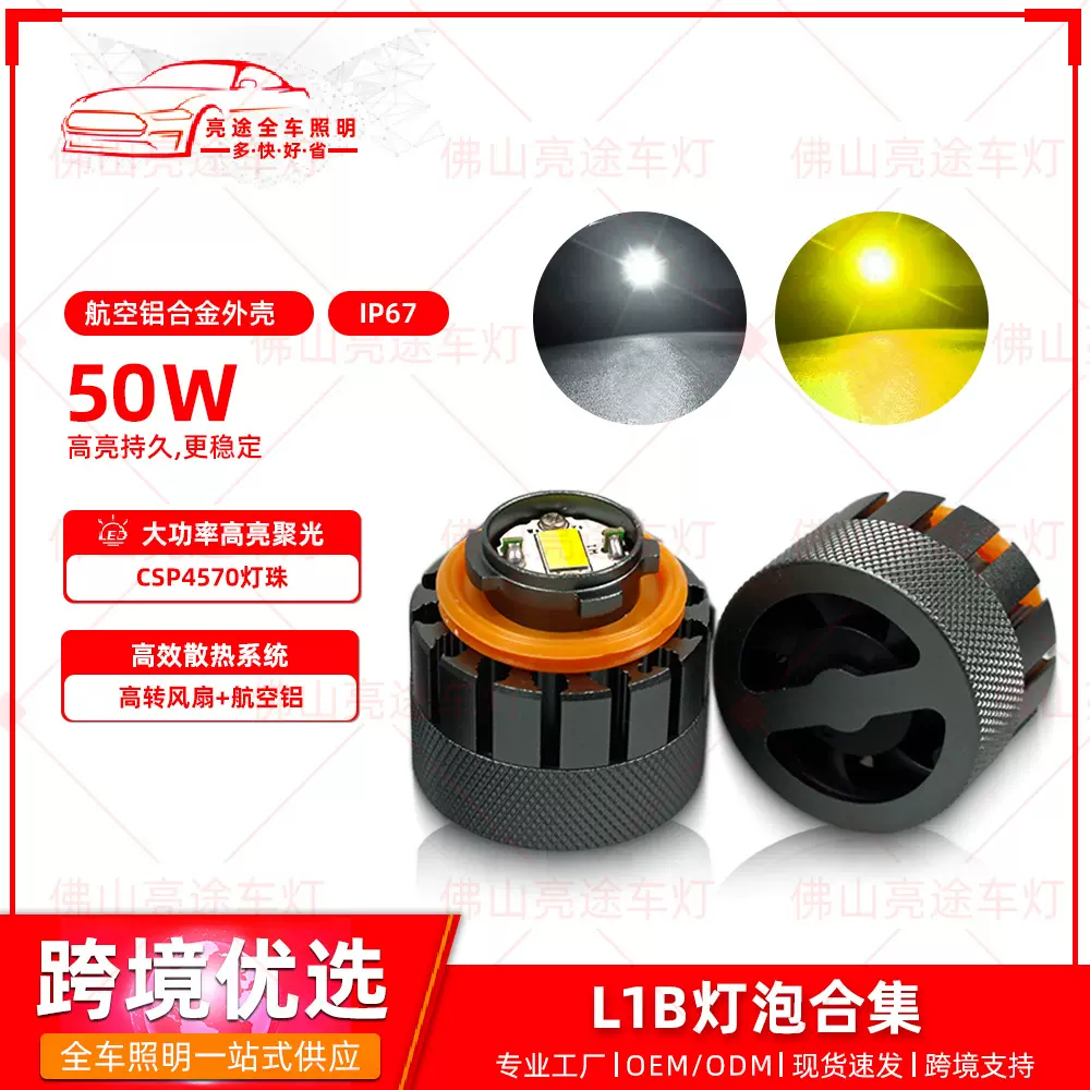 汽车雾灯改装 适用于海拉克斯led雾灯改装L1B系列雾灯尾灯led灯泡