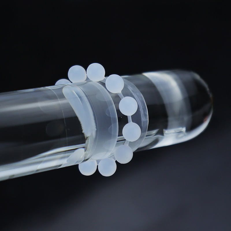 Beaded Ball Lock Cock Ring, Manual TPE Wearable Ring for Men — detail image 8