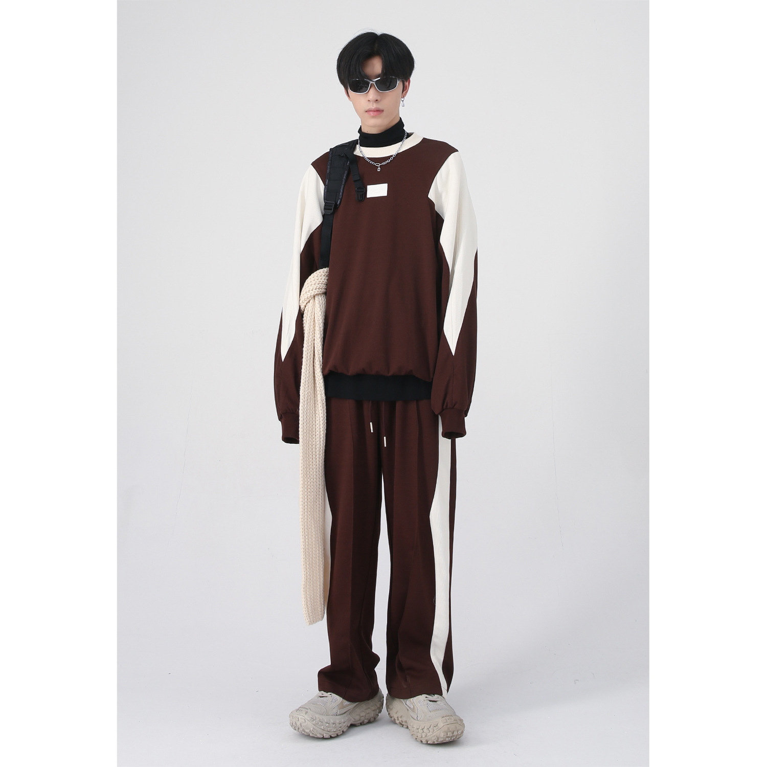 Mtlclothes ropa de Hombre | 2022 otoño nuevo coreano traje deportivo casual hombres y mujeres moda ins costura