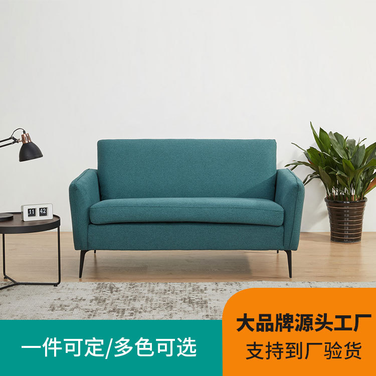 意式科技布艺沙发组合小户型家具三人沙发简约现代公寓客厅小沙发