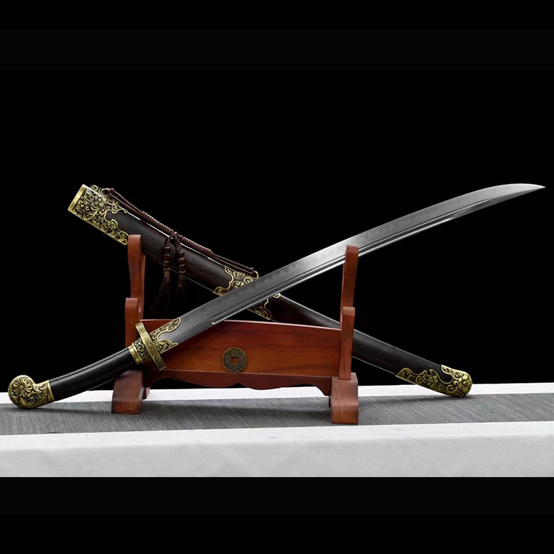 绣春刀花纹钢烧刃清腰刀雁翎刀龙泉镇宅宝剑唐横刀剑冷兵器未开刃