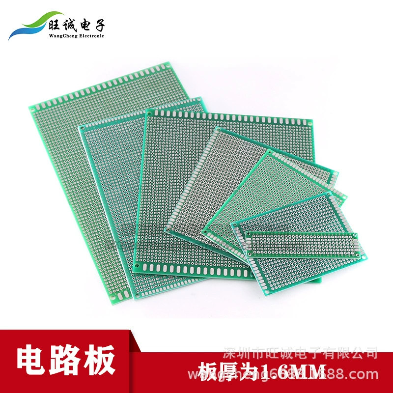 Prototype Double-Sided PCB Board, 10×15 cm Test Plate, 2.54 mm Pitch, Tinned Pads