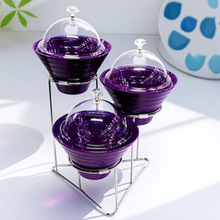 晶鑫餐具摆件置物架客厅茶几放水果零食盘高级感桌面多层收纳架子