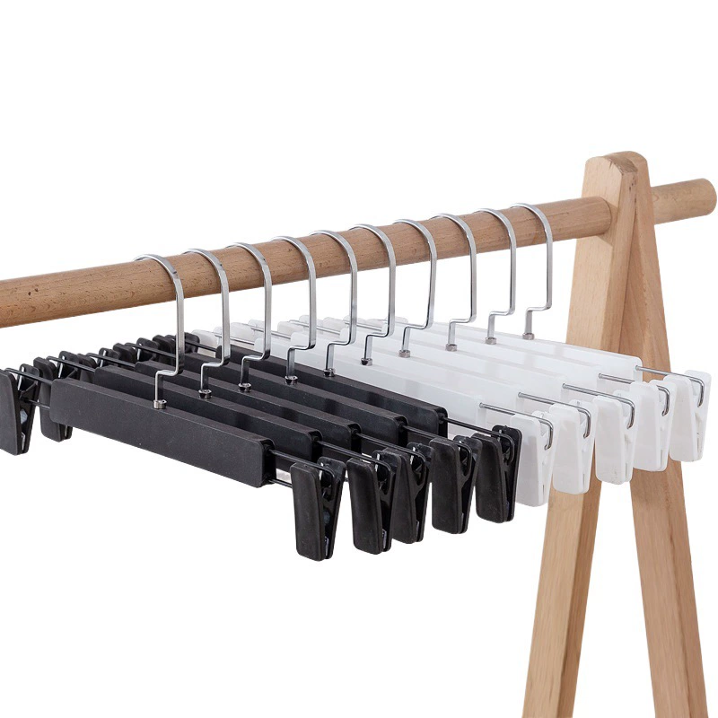 Нескользящая пластиковая вешалка для брюк зажим для брюк магазин одежды вешалка для брюк оптом сильный без следов зажим для брюк JK вешалка зажим для юбки вешалка для брюк