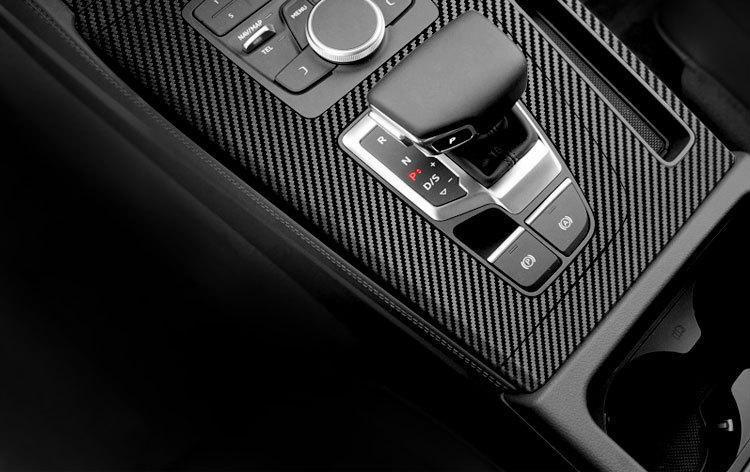 Applicable for 18-20 years Audi Q5L interior color change film central control anti-scratch door anti-kick interior carbon fiber protective sticker