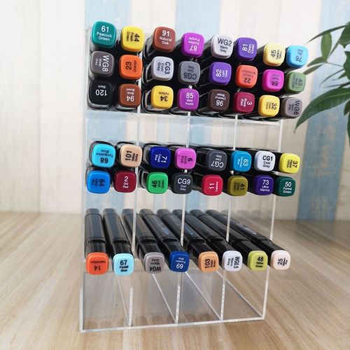 Pen stand display stand Mark transparent acrylic large-capacity storage shelf assembled multi-layer desktop stationery store storage