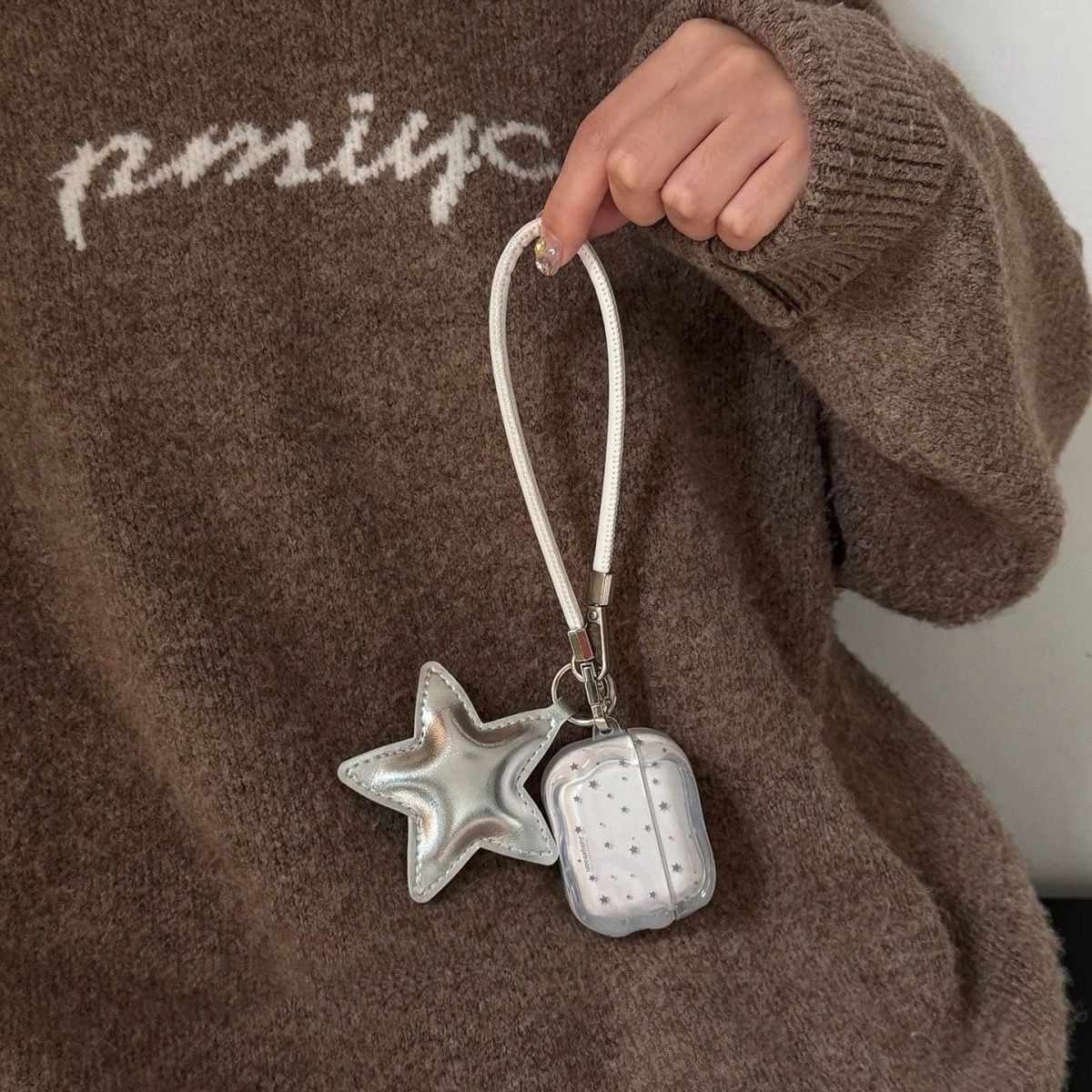 Estrelas de pantalla completa coreanas para AirPods 4 generación, estuche de auriculares de Apple, estuche Bluetooth AirPodspro2 5 generación image 2
