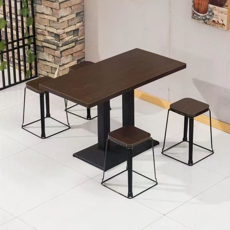 Dining Table and Chairs for Home Small Apartment Dining Table and Chair Combination Modern Simple Dining Table Milk Tea Cafe Durable Table and Chairs