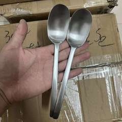 厚みのあるステンレス製スプーン、韓国風ビビンバスプーン、大口スープスプーン、家庭用長柄お粥スプーン、大スプーン
