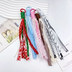 多色手机挂绳涤纶编织手机链 DIY饰品配件钥匙扣包包拉链防丢挂绳