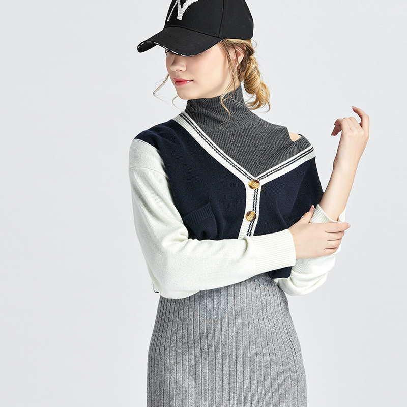 순수 울 따뜻한 가디건 울 편직 공장 가공 12바늘 매달린 울 니트 스웨터, 도면 및 샘플을 통한 소규모 배치 맞춤화