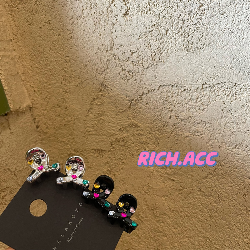 [Real Shot] Exquisite Simple Light Luxury Colored Diamond Mini Bangs Hair Grasp Korean Style Girl All-match Broken Hair Bangs Clip New