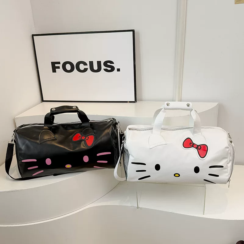 Hello kitty, мультяшная милая вместительная портативная сумка для путешествий через плечо