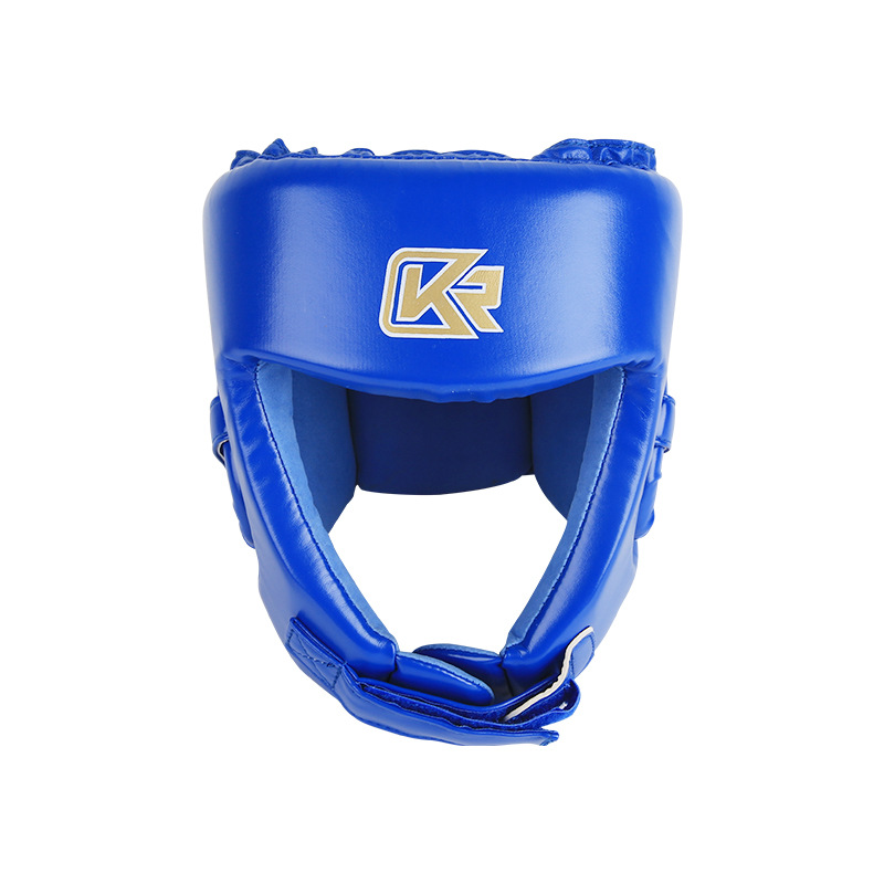 Transfronterizo Kangrui Cabeza protectora Sanda de PU de alta elasticidad y resistente al desgaste Fabricante de equipo de protección de lucha Sanda