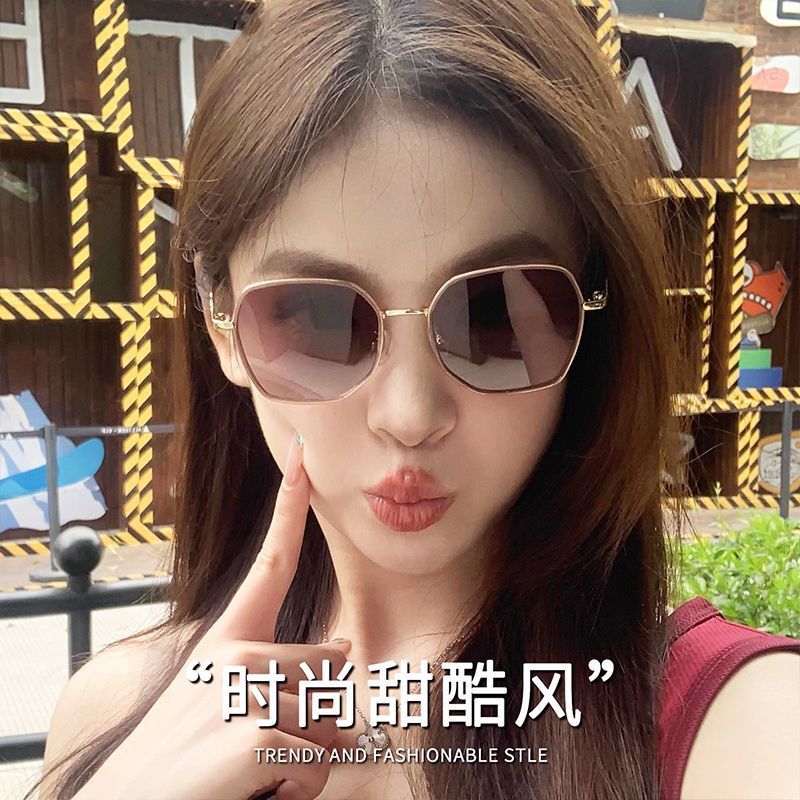 茶色时尚墨镜女款高级感2025新款防晒防紫外线太阳眼镜网红同款女|undefined