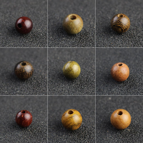 Manufacturer wholesale sandalwood beads bracelet loose beads DIY Buddha beads rosary bracelet necklace accessories 6-10MM punched