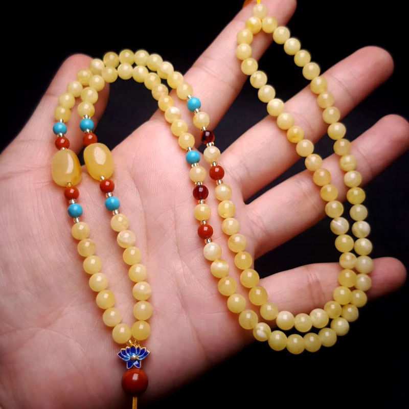 蜜蜡项链女吊坠配链挂坠链锁骨万能链波罗的海天然俄罗斯琥珀挂绳