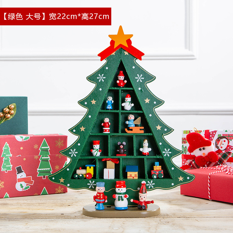 2025年クリスマスデコレーション 小型ミニツリーDIY立体インスタ風シーンレイアウト卓上飾り子供用家庭用|undefined