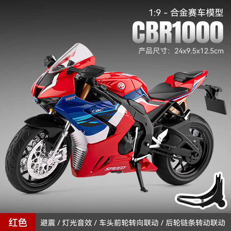 Modelo de motocicleta Chuanqi 1:12, modelo de motocicleta Ducati de aleación, juguete infantil de funcionamiento suave con sonido