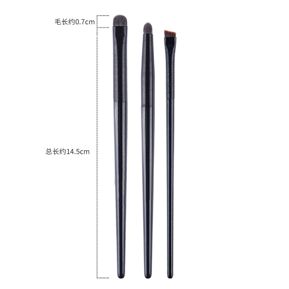 Sombra de ojos cepillo traje conjunto de tres piezas de herramientas de belleza detalle cuchilla ojo corrector manchas Sin Logo maquillaje cepillo al por mayor