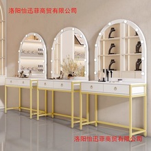 新款卧室化妆台影楼婚纱店简约梳妆台专业理发店美容院化妆桌专用